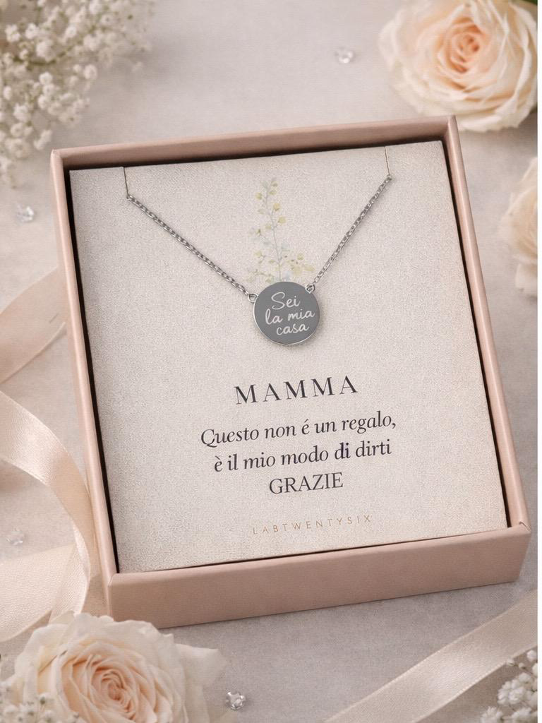 Collana “Sei la mia casa” – Regalo per la Mamma 💖